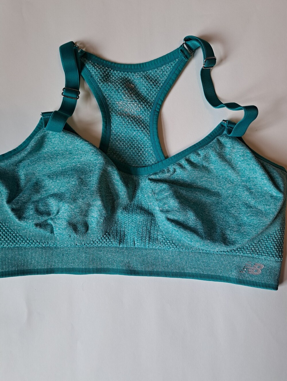 New Balance Teal Seamless Racerback Sports Bra Small (Please Read Description)